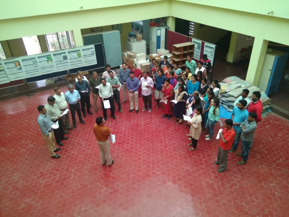 Sadbhavana Diwas 2019, 75th Birth Anniversary of Late shri Rajiv Gandhi observed at ICAR-NBAIR on 20-08-2019