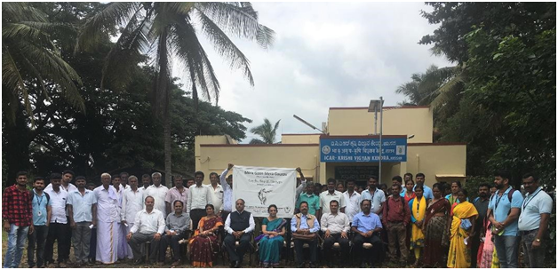 Awareness programme and demonstration method for FAW, Spodopterafrugiperda management at KVK, Hassan, Karnataka on 12.09.2019