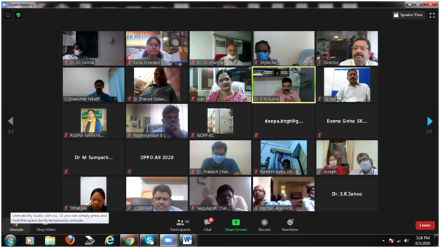 Virtual meet  on Desert Locust was held on 5 June 2020 