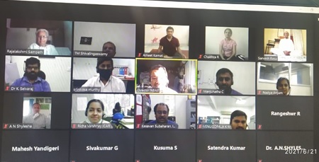 Celebration of International Yoga Day on 21st June 2021