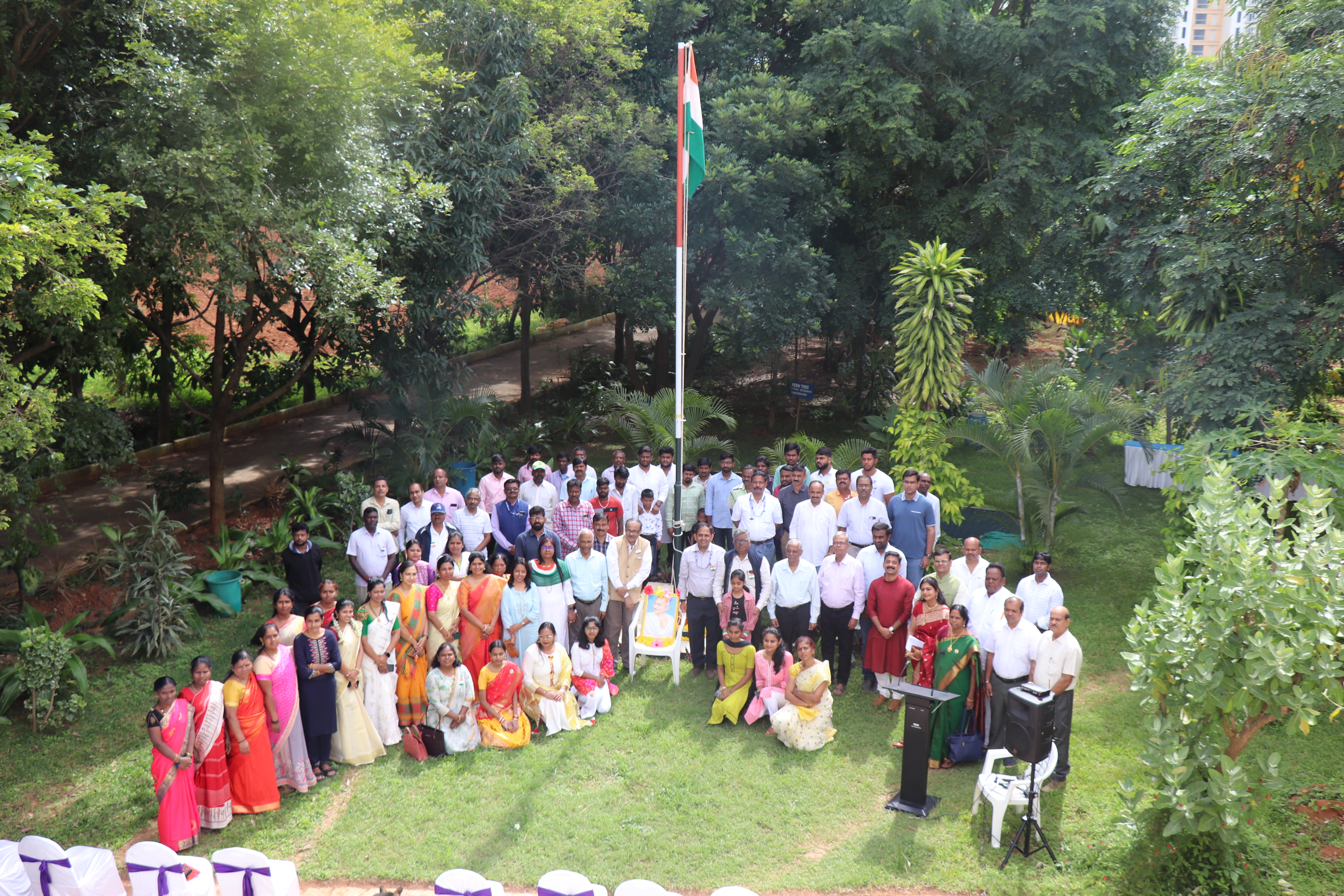 Group photo during 75 years of Independence day celebration
