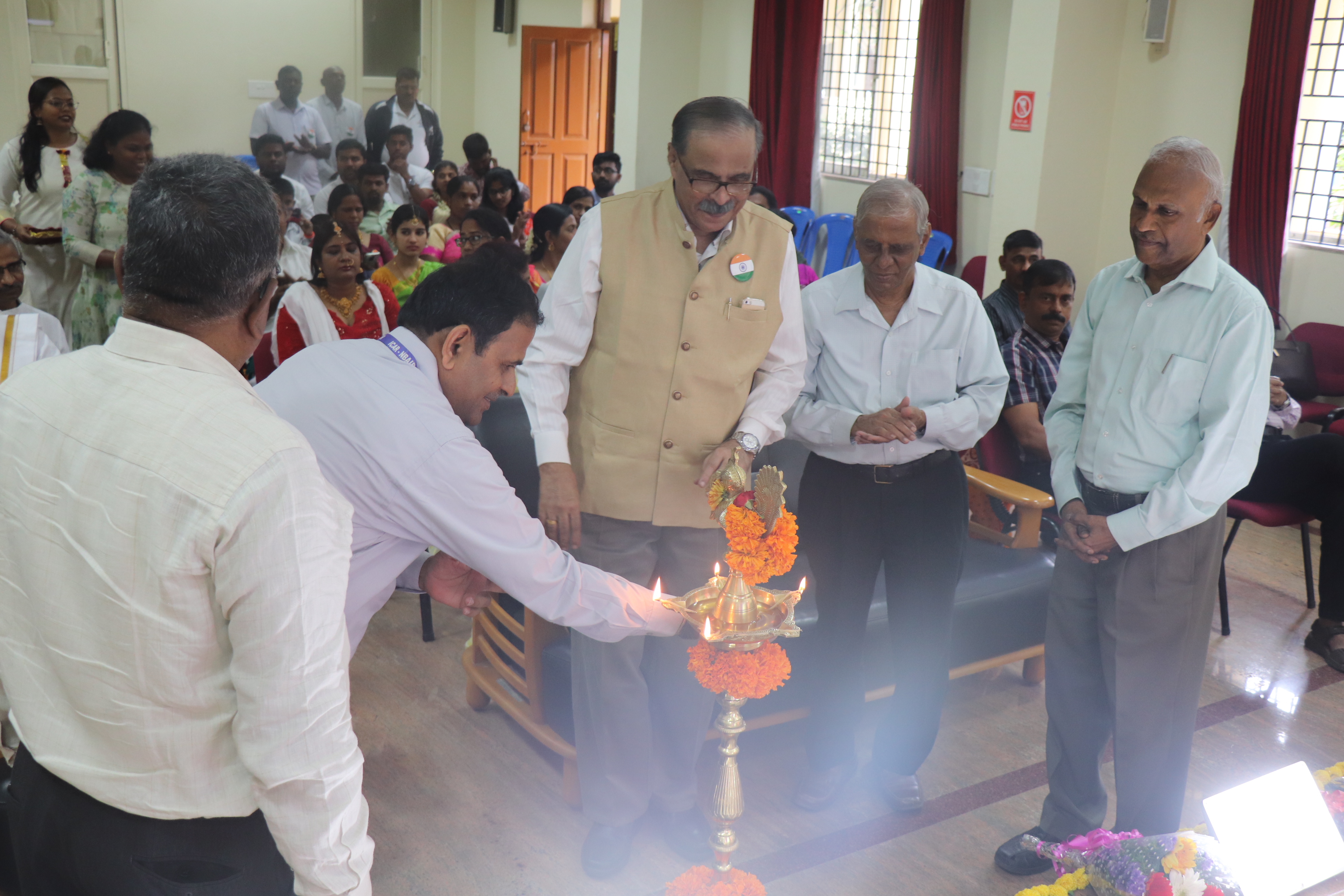 Lighting the Lamp on 75 years of Independence day celebration