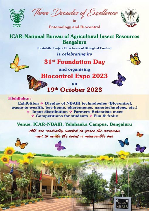 Biocontrol Expo 2023 at ICAR-NBAIR, Yelahanka campus