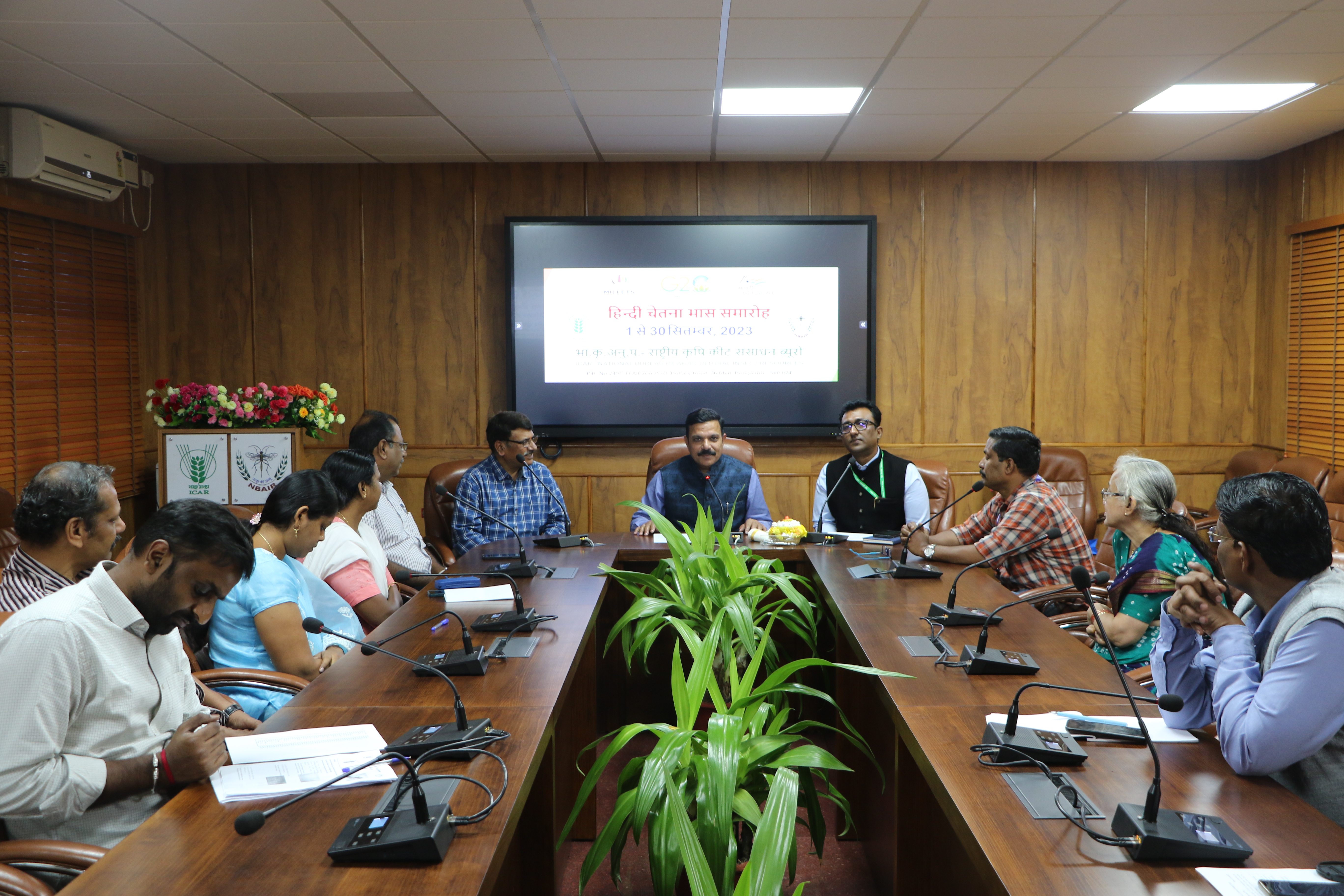 Hindi Chetnaa maas samapan during September 1-30, 2023 at ICAR-NBAIR, Bengaluru