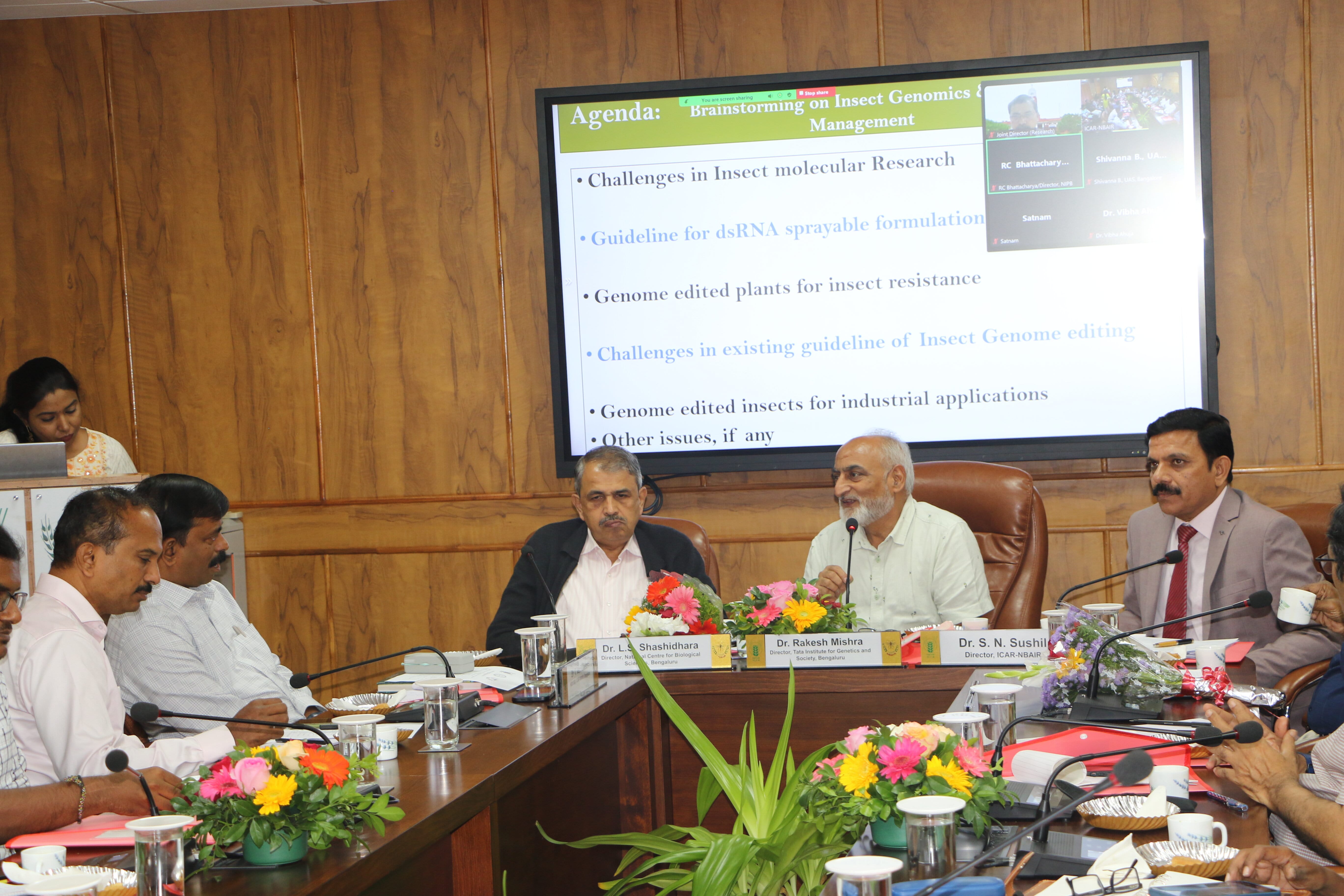 Brainstorming session on Insect Genomics and Its Prospects in Pest Management Organized