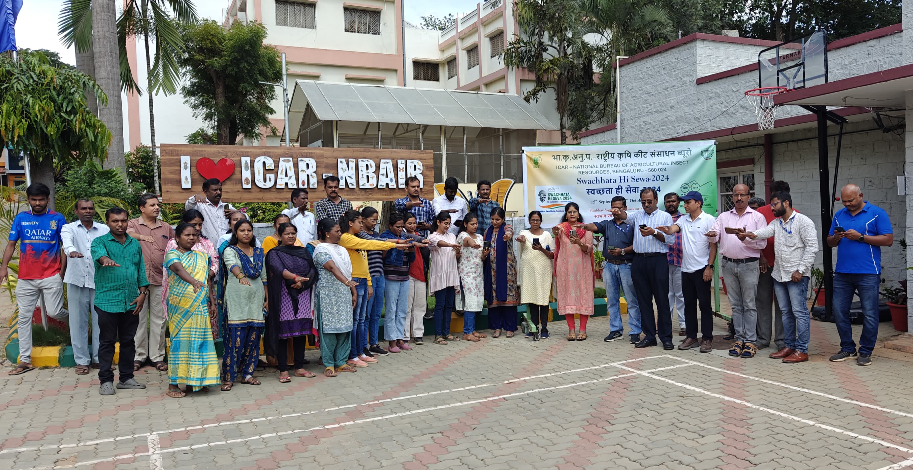 Swachhta Pledge taken at ICAR-NBAIR, Bengaluru on 15-09-2024