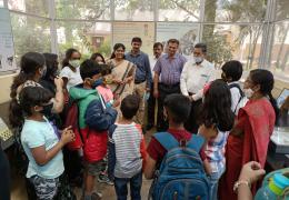 School children visit to Insectarium, NBAIR, Bengaluru
